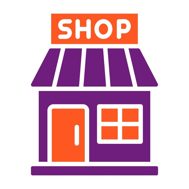 Ilustración del diseño del icono vectorial de la tienda de juguetes