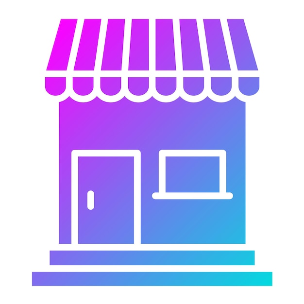 Ilustración del diseño del icono vectorial de la tienda
