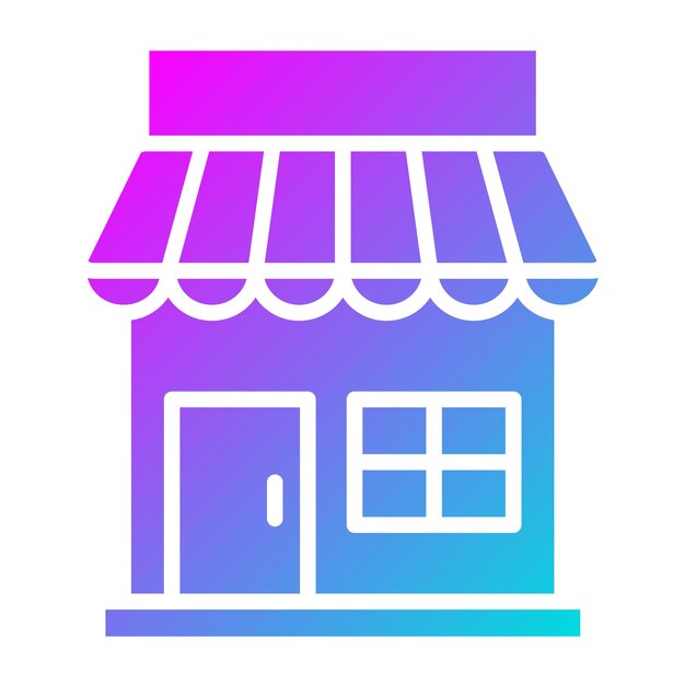 Ilustración del diseño del icono vectorial de la tienda