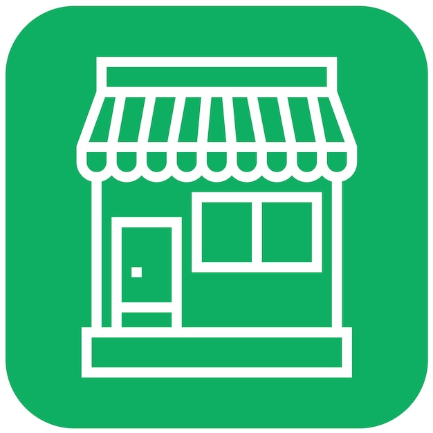 Ilustración del diseño del icono vectorial de la tienda