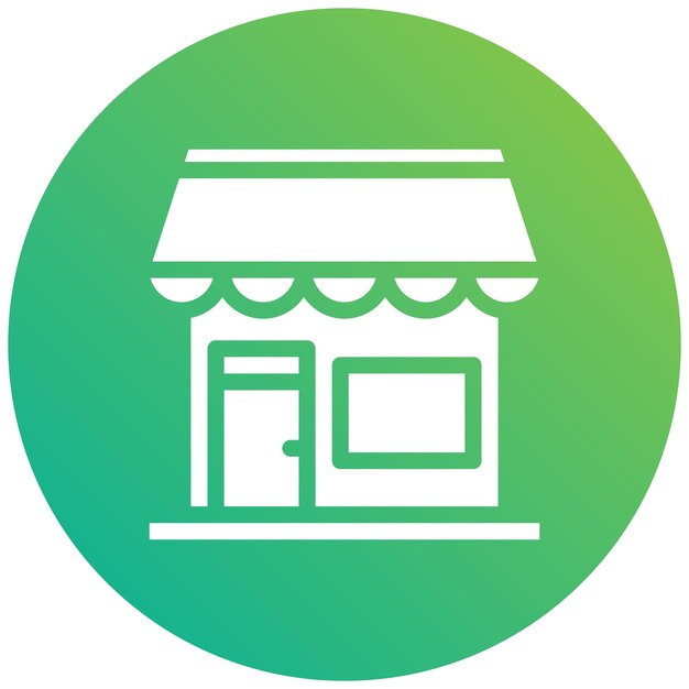 Ilustración del diseño del icono vectorial de la tienda