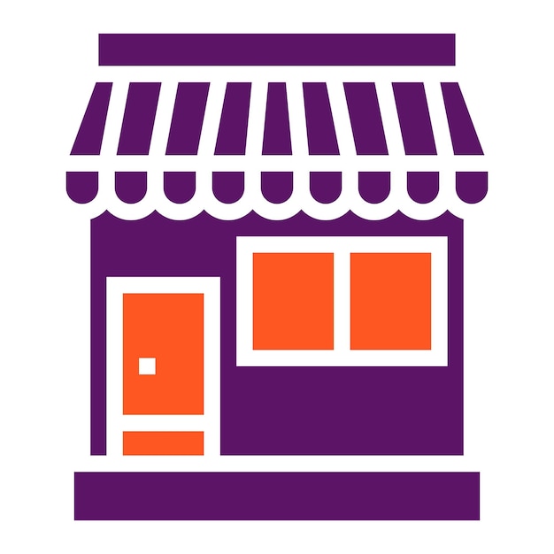 Ilustración del diseño del icono vectorial de la tienda