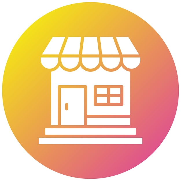 Ilustración del diseño del icono vectorial de la tienda