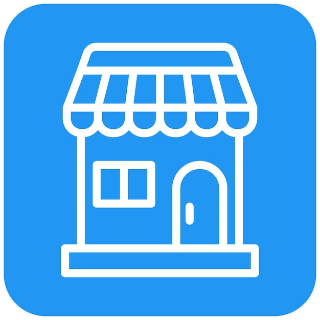 Ilustración del diseño del icono vectorial de la tienda