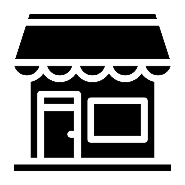 Ilustración del diseño del icono vectorial de la tienda