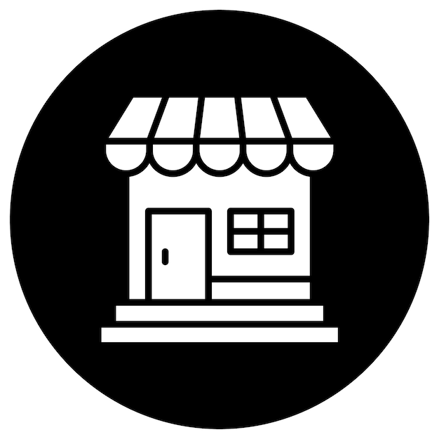 Ilustración del diseño del icono vectorial de la tienda