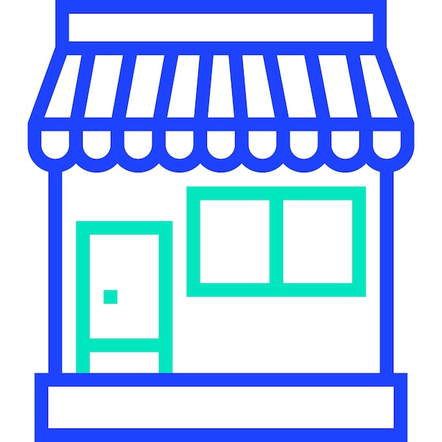 Ilustración del diseño del icono vectorial de la tienda