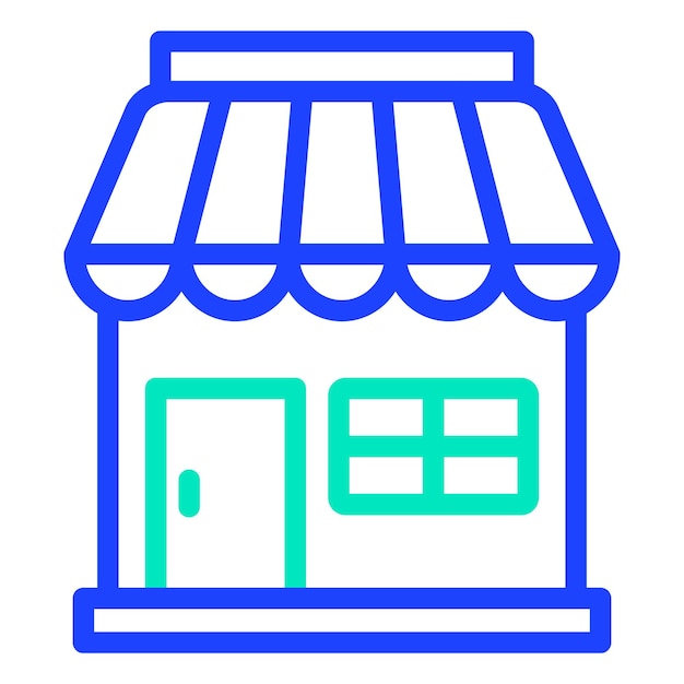 Ilustración del diseño del icono vectorial de la tienda