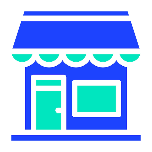 Ilustración del diseño del icono vectorial de la tienda