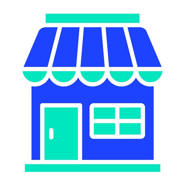 Ilustración del diseño del icono vectorial de la tienda