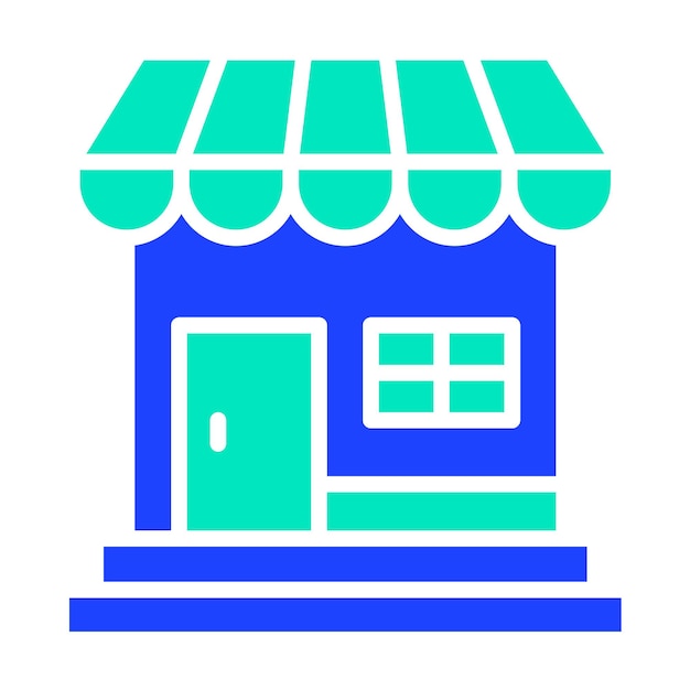 Ilustración del diseño del icono vectorial de la tienda