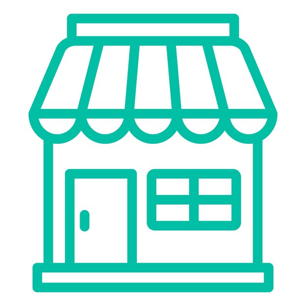 Ilustración del diseño del icono vectorial de la tienda