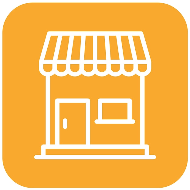 Ilustración del diseño del icono vectorial de la tienda