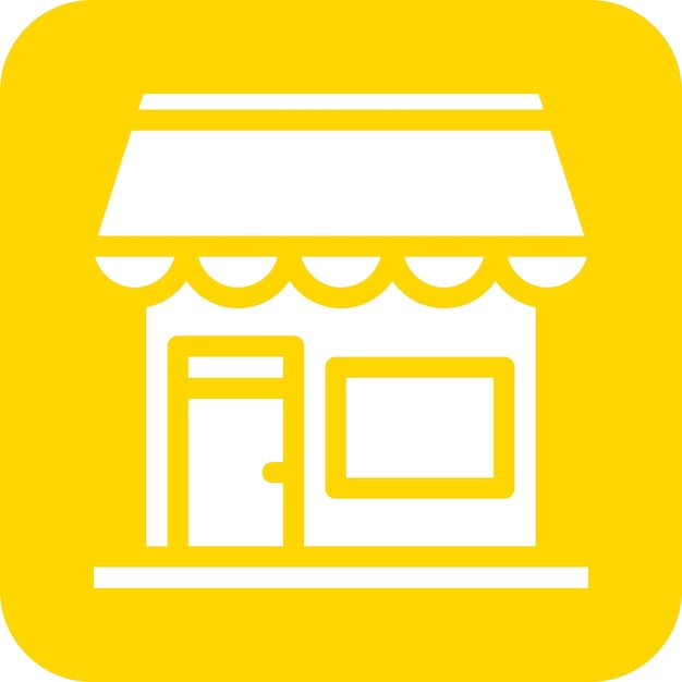 Ilustración del diseño del icono vectorial de la tienda