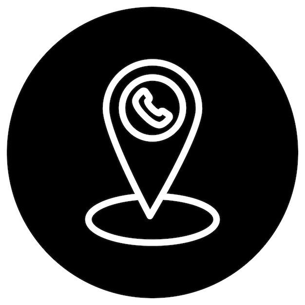 Ilustración del diseño del icono vectorial del titular de lugar