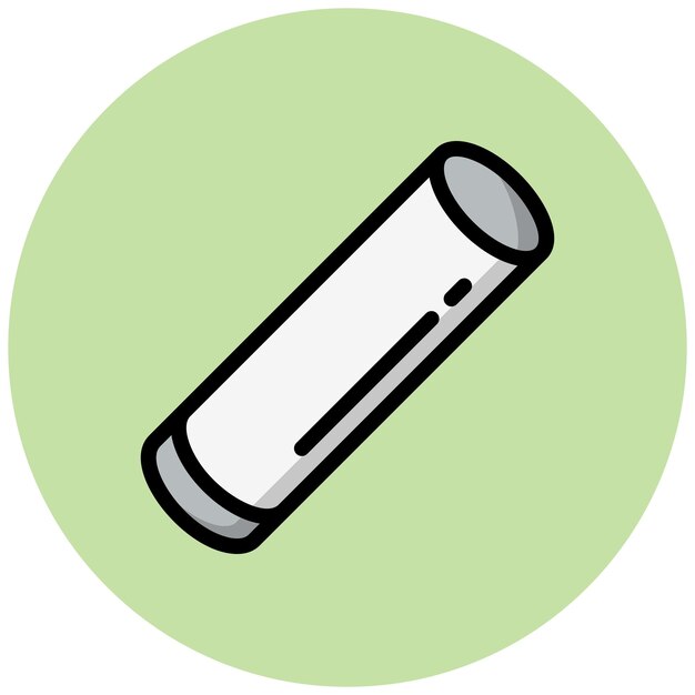 Ilustración del diseño del icono vectorial de tiza