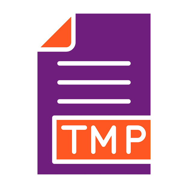 Ilustración del diseño del icono vectorial de TMP