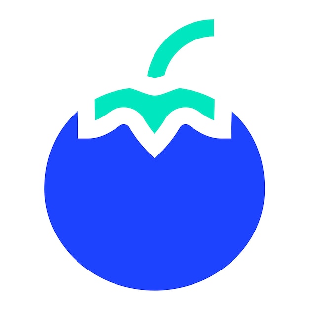 Ilustración del diseño del icono vectorial del tomate