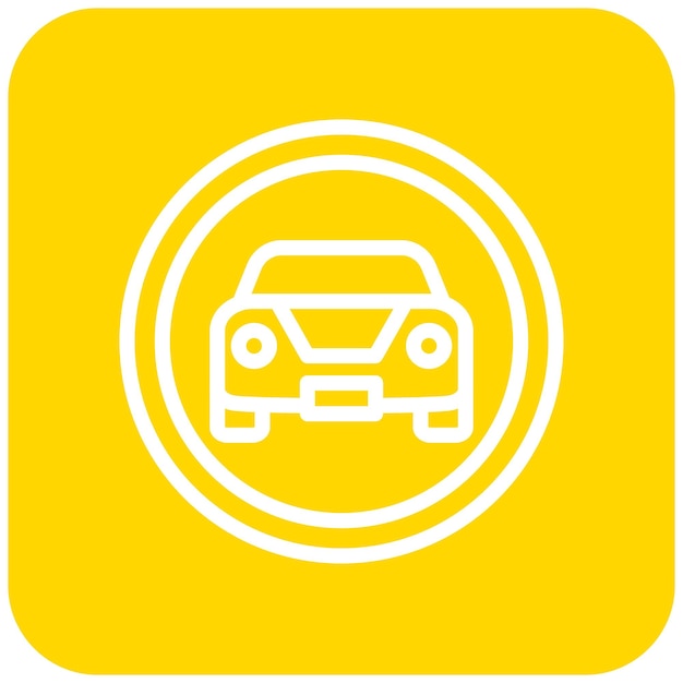 Ilustración del diseño del icono vectorial del tráfico de automóviles