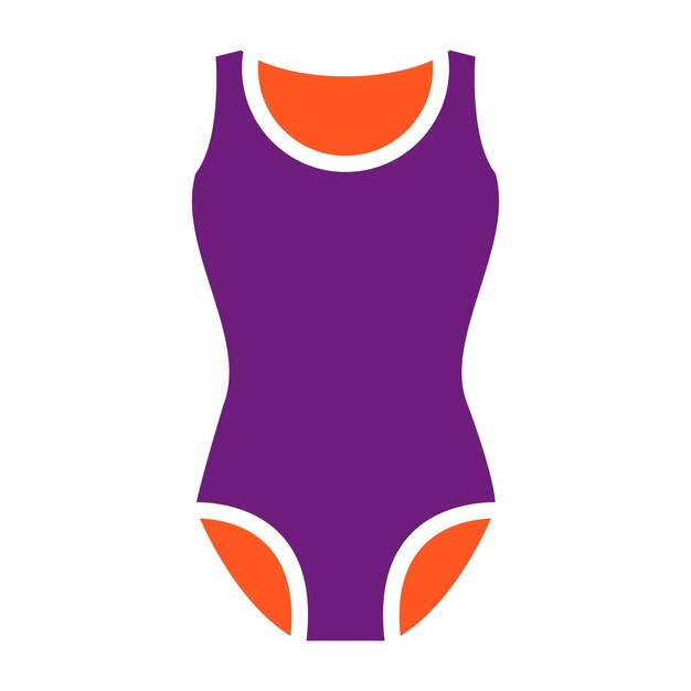 Ilustración del diseño del icono vectorial del traje de baño