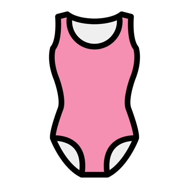 Ilustración del diseño del icono vectorial del traje de baño