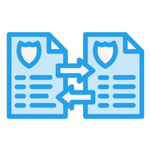 Ilustración del diseño del icono vectorial de transferencia de datos