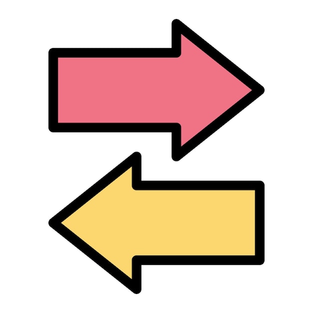 Ilustración del diseño del icono vectorial de transferencia