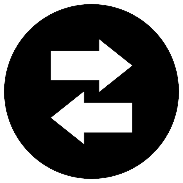 Ilustración del diseño del icono vectorial de transferencia