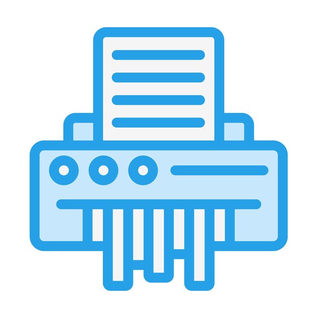 Ilustración del diseño del icono vectorial del triturador