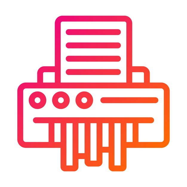 Ilustración del diseño del icono vectorial del triturador