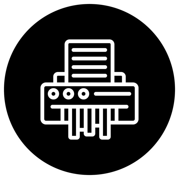 Ilustración del diseño del icono vectorial del triturador