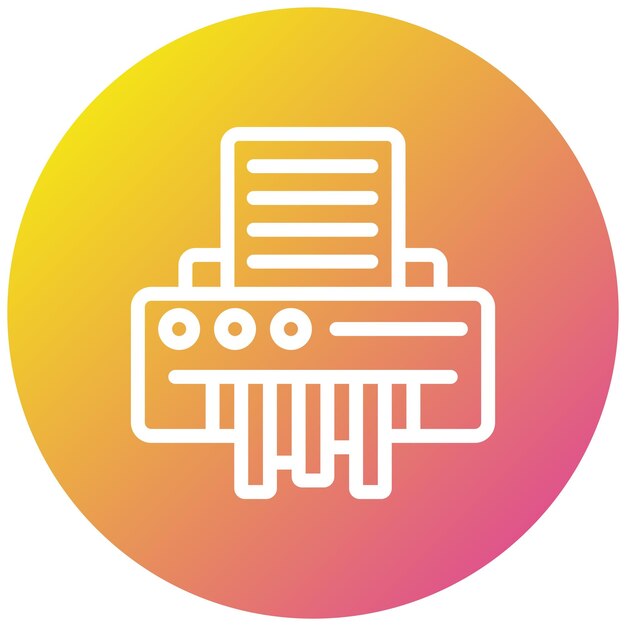Ilustración del diseño del icono vectorial del triturador