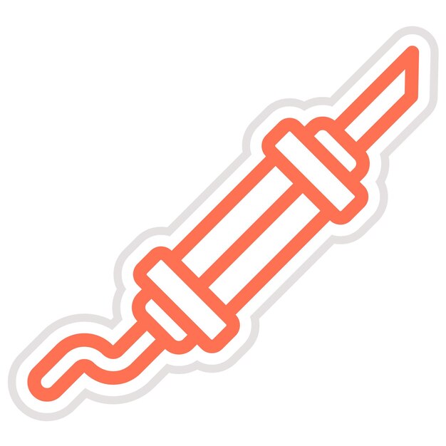 Ilustración del diseño del icono vectorial del tubo de escape