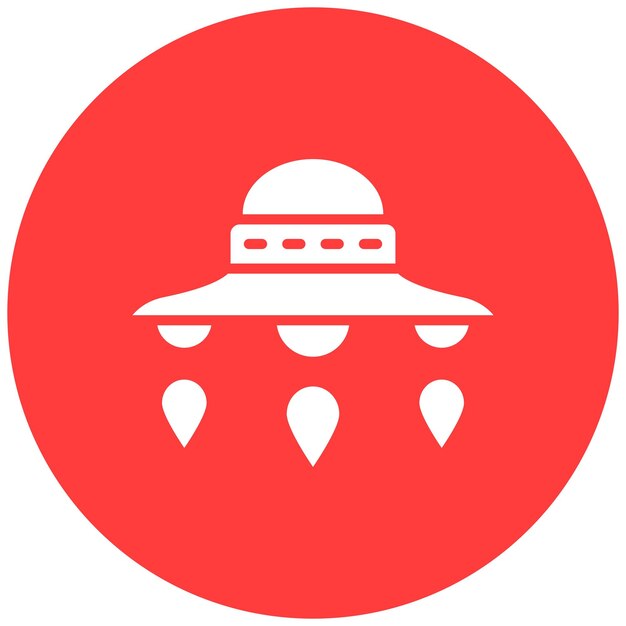 Ilustración del diseño del icono vectorial de Ufo