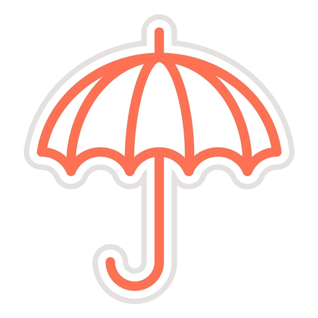 Ilustración del diseño del icono vectorial de Umberella