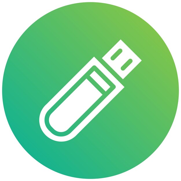 Ilustración del diseño del icono vectorial USB