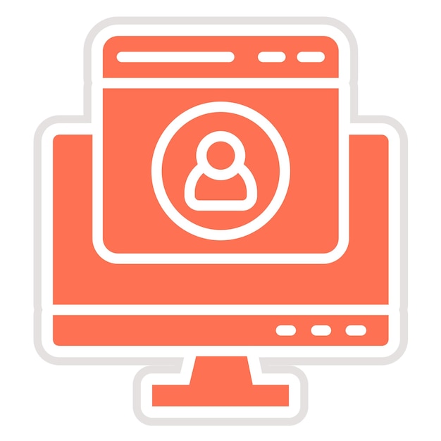 Ilustración del diseño del icono vectorial del usuario