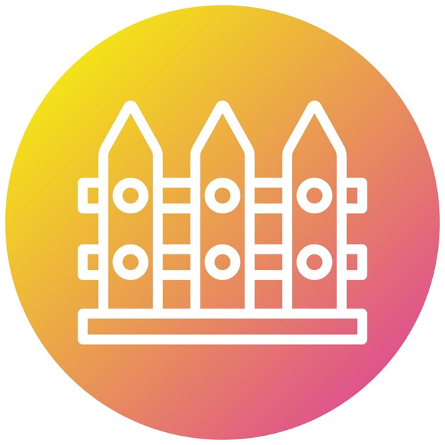 Ilustración del diseño del icono vectorial de la valla