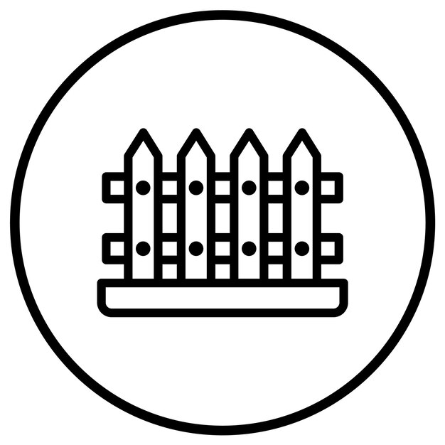 Ilustración del diseño del icono vectorial de la valla