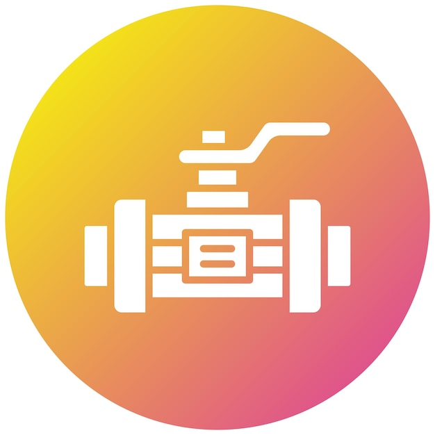 Ilustración del diseño del icono vectorial de la válvula