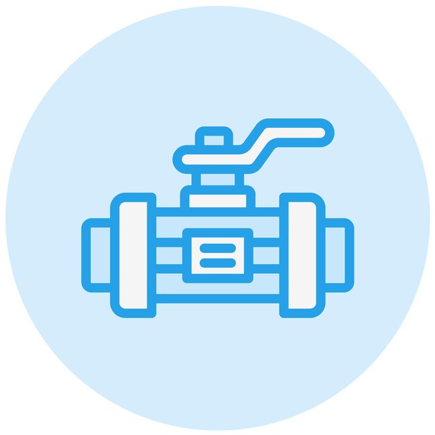 Ilustración del diseño del icono vectorial de la válvula