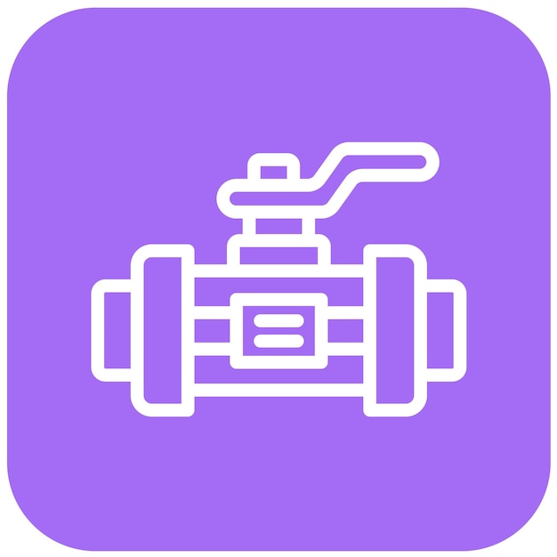 Ilustración del diseño del icono vectorial de la válvula