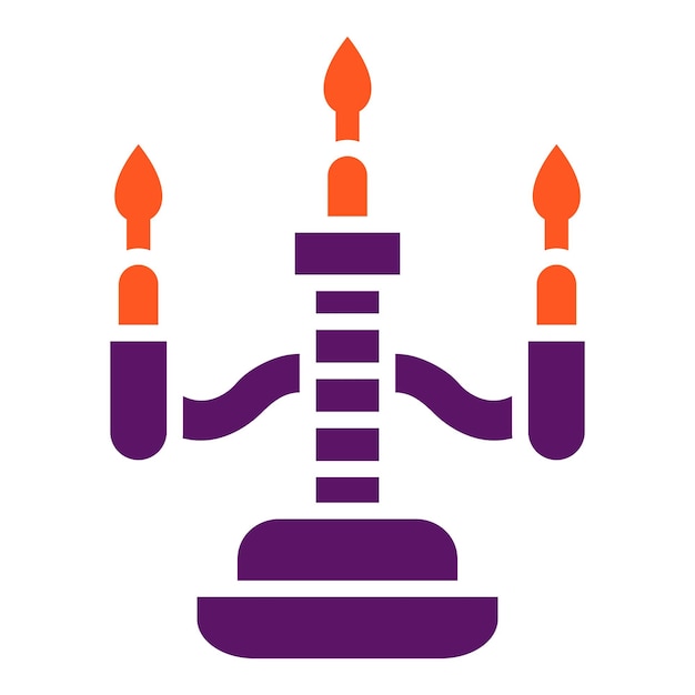 Ilustración del diseño del icono vectorial de la vela