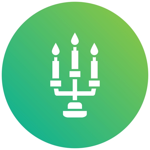 Ilustración del diseño del icono vectorial de la vela