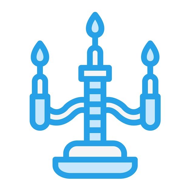 Ilustración del diseño del icono vectorial de la vela