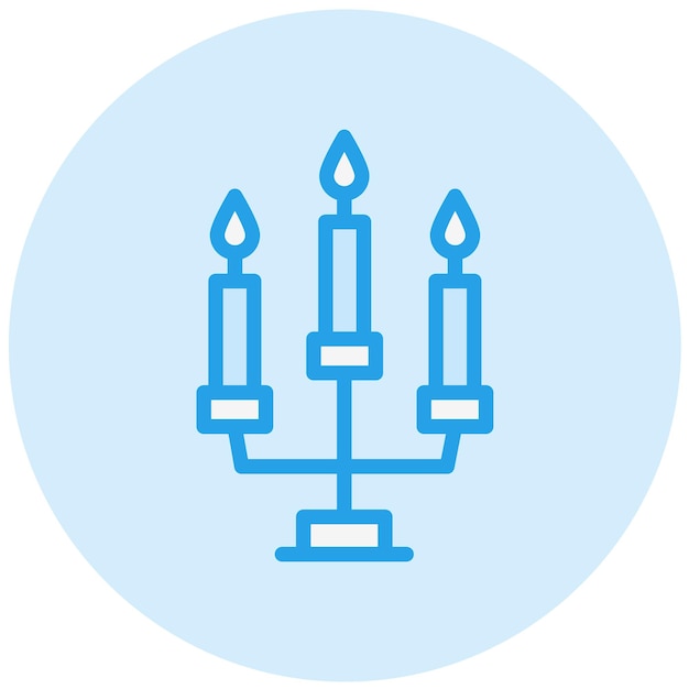 Ilustración del diseño del icono vectorial de la vela