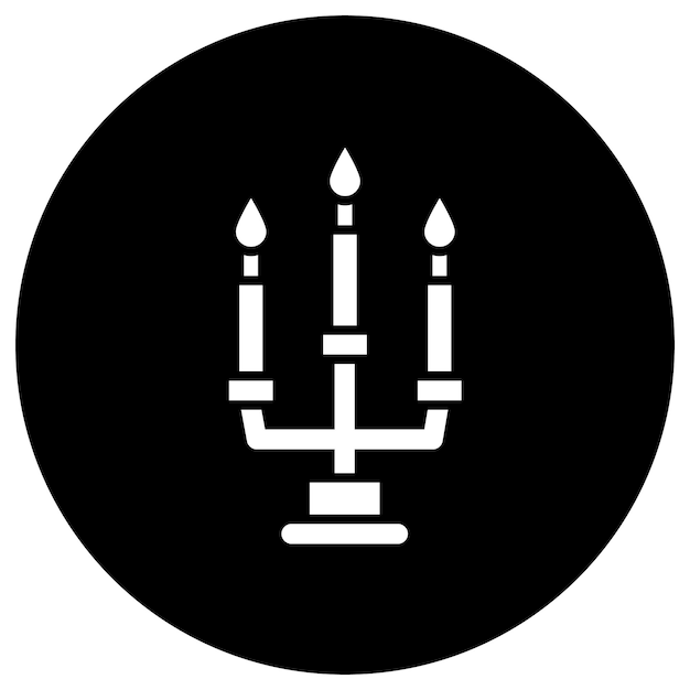 Ilustración del diseño del icono vectorial de la vela