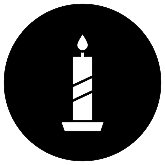 Ilustración del diseño del icono vectorial de la vela
