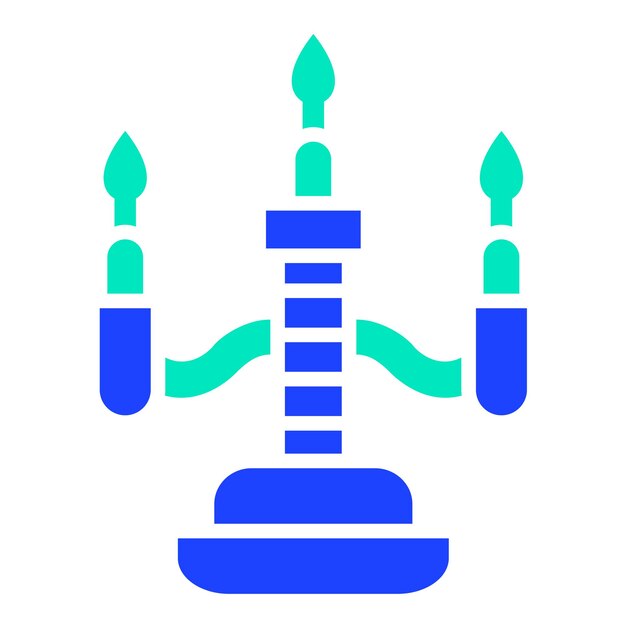 Ilustración del diseño del icono vectorial de la vela