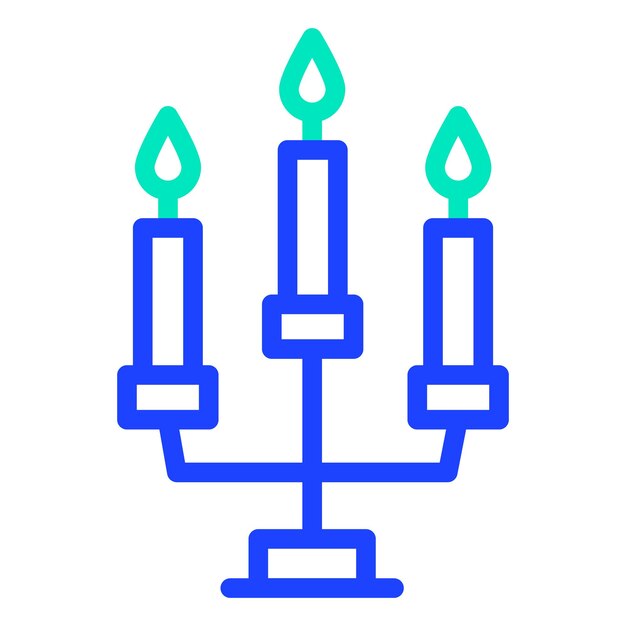 Ilustración del diseño del icono vectorial de la vela